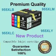 4x 955XL 955 Ink Cartridge Compatible for HP Officejet Pro 7740 8210 8216 8710