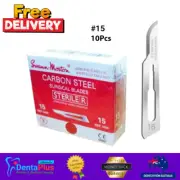 10Pcs Swann-Morton Surgical Scalpel Blades Sterile Carbon Steel Size#15.
