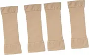 KOMBIUDA Slimming Scar Covering Arm Sleeves 2 Pack Elastic Compression Arm Shaper Calf Shaper Workout Enhancer Skin-friendly Material