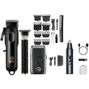 Men Hair Clippers Set Cordless Clippers and Trimmers Set Electric Shaver Razor