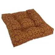 19-inch Squared Spun Polyester Tufted Dining Chair Cushion Vanya Paprika