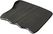 Gatuida Black Wavy Horn Scraping Massage Plate Natural Buffalo Horn Gua Tool for Multi Functional Physical Massager for Neck and