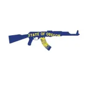 Oregon State Shape AK-47 Sticker