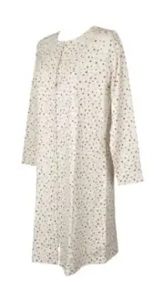Woman nightdress RAGNO open front winter long sleeve cotton interlock article DA