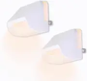 Plug in Led Night Light, Dusk to Dawn Sensor,Adjustable Brightness Warm White Li