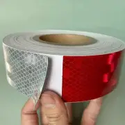 DOT Reflective Tape 2" × 12" ×150 PCS Red/White High Intensity Warning Self-A...