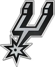 NBA San Antonio Spurs Color Auto Emblem, One Size, One Color