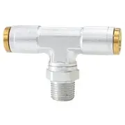 Aeroflow 1/8" NPT Tee to 1/4" Silver, AF124-04-02S