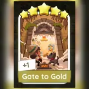 1 x Gate to Gold (⭐⭐⭐⭐⭐) - (Jungle Odyssey - set 17) Mono_poly_go Stickers