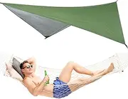 Camping Canopy - Waterproof Camping Hammock Tarp - 7.5 x 4.5 Feet Tear Resistant | Portable Tarpaulin for Tents, Travel and Outdoor Adventures
