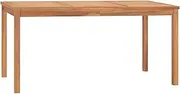 Solid Teak Wood Outdoor Table - 160x80x77cm Wooden Dining Table for Patio, Dinning, Kitchen, Acacia, Extendable, and Garden Use