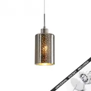Snap Lighting Espejo Glass Downlight to Pendant Light Conversion Kit Silver Dotted