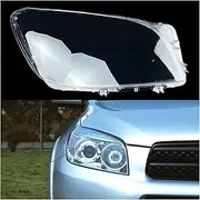 Car Front Headlight Cover Light Glass Lens Caps Transparent Lampshade Shell Compatible for Toyota Rav4 2005-2008 Headlight Cover Replacement(Right)