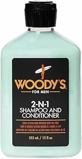 2-N-1 Shampoo and Conditioner by Woodys for Men - 12 oz Shampoo and Conditioner