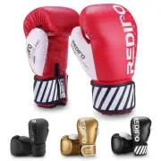 Redipo Boxing Gloves for Men & Women, Premium Leather Sparring Heavy Bag Trai...