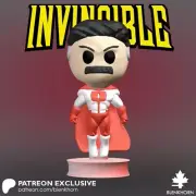 UNPAINTED Omni Man - Invincible Chibi 3D Printed Mini Figure BH