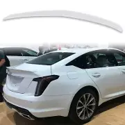 Painted OE Style ABS Trunk Spoiler For Cadillac CT5 20-24 Summit White WA8624