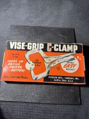 Petersen Dewitt Vise Grip 11R C-clamp Rare Vintage Package USA Locking Pliers