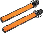 MI&VI Instrument Case Shoulder Straps Replacement — 32" to 42" in. Universal Adjustable Strap Set with Security Hooks for Guitar Cases, Bass, Violin, Viola, Cello Bags and Backpacks (Orange)