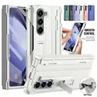 For Samsung Galaxy Z Fold 6/5/4/3 Screen Protector Hinge Case with Pen Kickstand