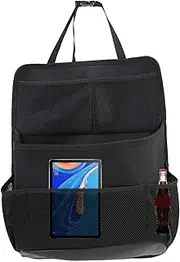 Iouyjiu Car Seat Back Storage Bag, Car Back Seat Bag, Attachment Behind Car Seat Organizer, Washable Adjustable Auto Storage for Phones,