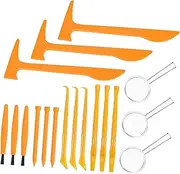 Abaodam 3Sets Digging Tool Set Plastic Excavation Kit with Hammer Chisel Brush and More Educational Gemstone Digging Tools for Geology and Archaeology Exploration
