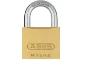 ABUS 55/40 Solid Brass Padlock with Hardened Steel Shackle, Keyed Different
