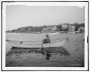 Photo:A Cape Ann fisherman and dory