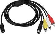 ECSiNG Digital Camera 10 Pin VMC Audio Video Cable VMC-15FS VMC-30FS AV to RCA Cable Replacement Part Compatible with Sony DCR-SR90/ DPP-EX50/ HDR-CX7/ HDR-FX7 Handycam Camcorder Camera(1.5m)