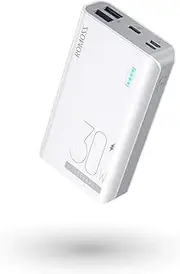 ROMOSS 10000mAh 30W Portable Charger Mini Power Bank, PD3.0 QC4.0 Dual USB Outputs Ultra-Compact Battery Pack, PD 30W High-Speed Charging Phone Charger for iPhone14,13,12,Samsung,Google,iPad and More