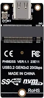 1 Piece M.2 to Type C SSD Adapter ASM2364 NVME Riser Board ABS 20Gbps Conversion Board 2000MB/S for SSD 2230/42/60/80
