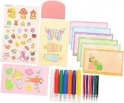 Fun Boys and Girls' Paint Set Scratch Painting Paper Art Bookmarks Creative Coloring for Boys Girls Party Favors