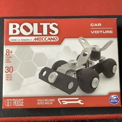 Bolts ~ "CAR" ~ Erector Building Kit By Meccano ~ Kids Educational Toy ~ New