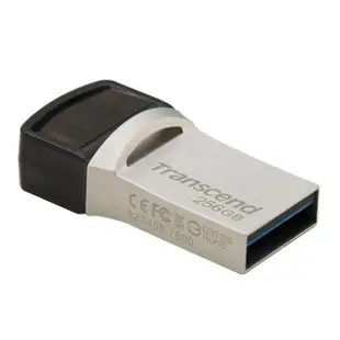 【Transcend 創見】JetFlash890 Type C 256GB 雙頭隨身碟-晶燦銀(TS256GJF890S)