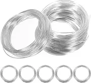 LUOZZY 10 Rolls Garden Bonsai Tree Wire Aluminum Bonsai Wires Bonsai Tree Training Wires DIY Crafts Party Favors - Silver