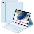 For Samsung Galaxy Tab A9 Plus 11 Inch BT Keyboard Case Auto Sleep/Wake(Blue) HO