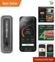 Sense Smart Bluetooth Meat Thermometer with Ultra-Thin Probe - Perfectly Cooked