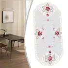 Tablecloth 40x85cm Reusable Washable Table Runners White Oval High quality