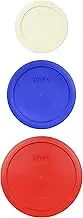 Pyrex (3) Lid Set for 7200 2-Cup, 7201 4-Cup and 7203 7-Cup Glass Bowls - Made in the USA
