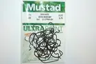 mustad ultrapoint mega bite wide gap 25 per pack hooks 1/0 37177np-bn senko