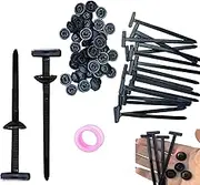 100PCS Nylon Universal Cable Tie Buckle, Heavy Duty Self-Locking Nylon Zip Ties Holder, Multipurpose Plastic Cable Ties Tool UV Resistant Black Zipties Straps for Car Daily Repair (20Pcs)