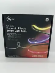CYNC Full Color Dynamic Effects 16 ft Smart Light Strip + Power Supply - Alexa