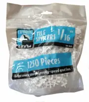 SuperiorBilt Tile Spacers 1/16” (1250 ct) - Brand New Sealed