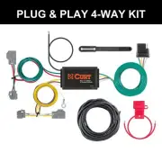 CURT 2018 Ford Focus S, Sedan Custom Wiring Harness, 4-Way Flat Output