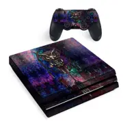 PS4 Pro Console Skins Decal Wrap ONLY - Dreamcatcher Owl in Color