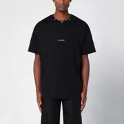 [Givenchy] Black cotton T-shirt with logo M Black