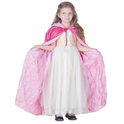 Cape Child Pink Panne Velvet - Underwraps Carnival Corp.