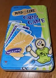 Mad Libs Card Collector Tin World's Greatest Word Card Holiday Game 2004