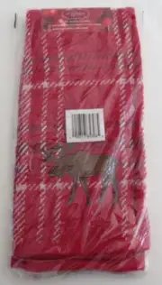 St. Nicholas Square Kohl's Moose Plaid Bath Hand Towel NWT