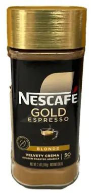 Nestle Nescafe Gold Espresso Blonde Instant Coffee 3.5 oz
